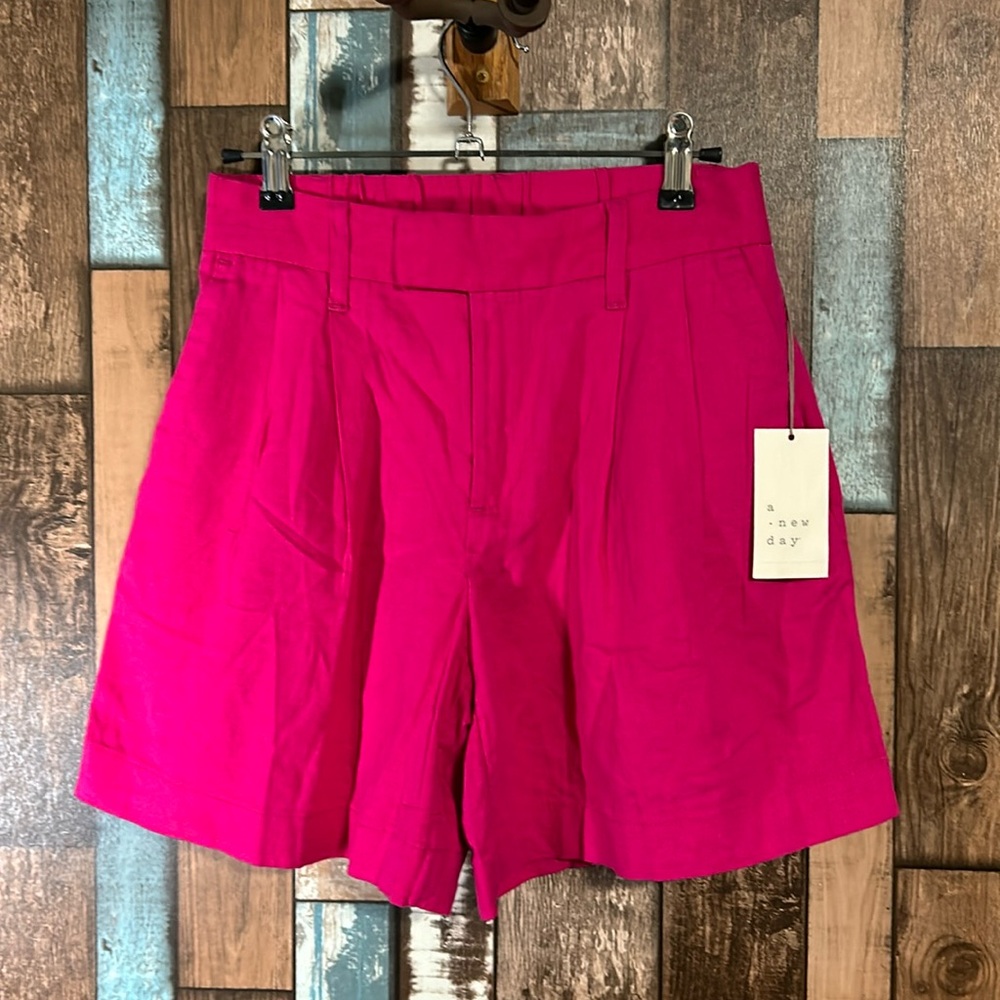 A new day 2 rose high waisted cotton shorts